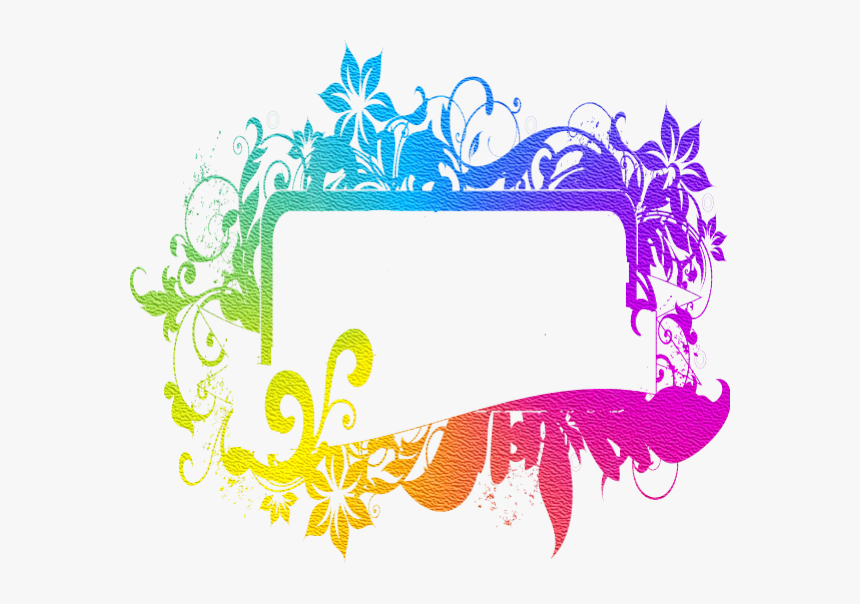 Frame Design Png Colorful, Transparent Png, Free Download