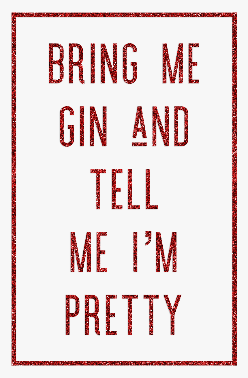 Gin Pretty Red Glitter - Carmine, HD Png Download, Free Download