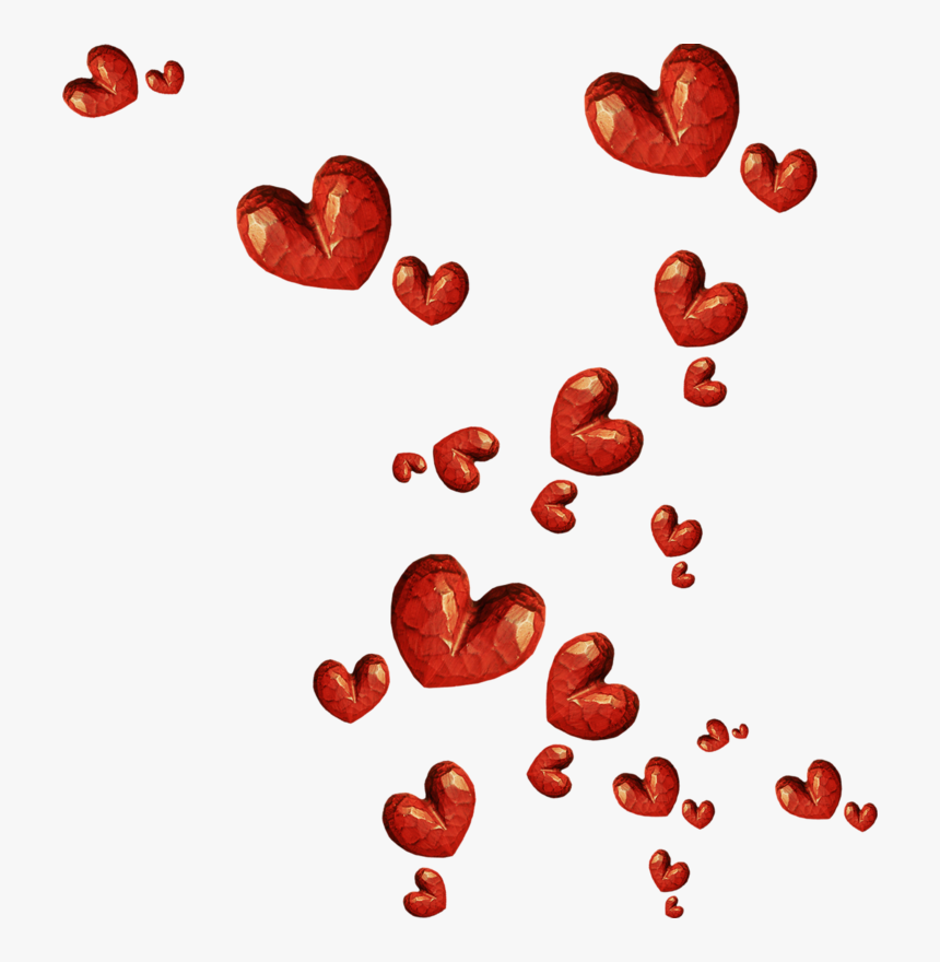 Transparent Red Glitter Png - Red Glitter Hearts Png, Png Download, Free Download