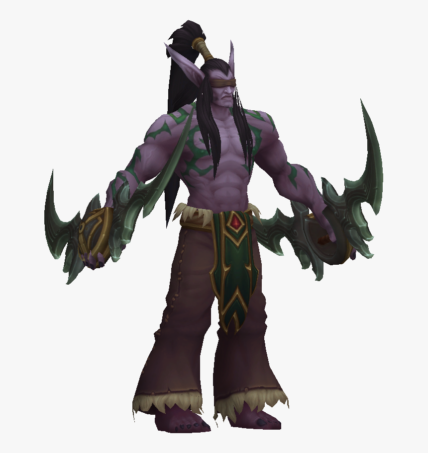 Night Elf Male Warcraft Transparent, HD Png Download, Free Download