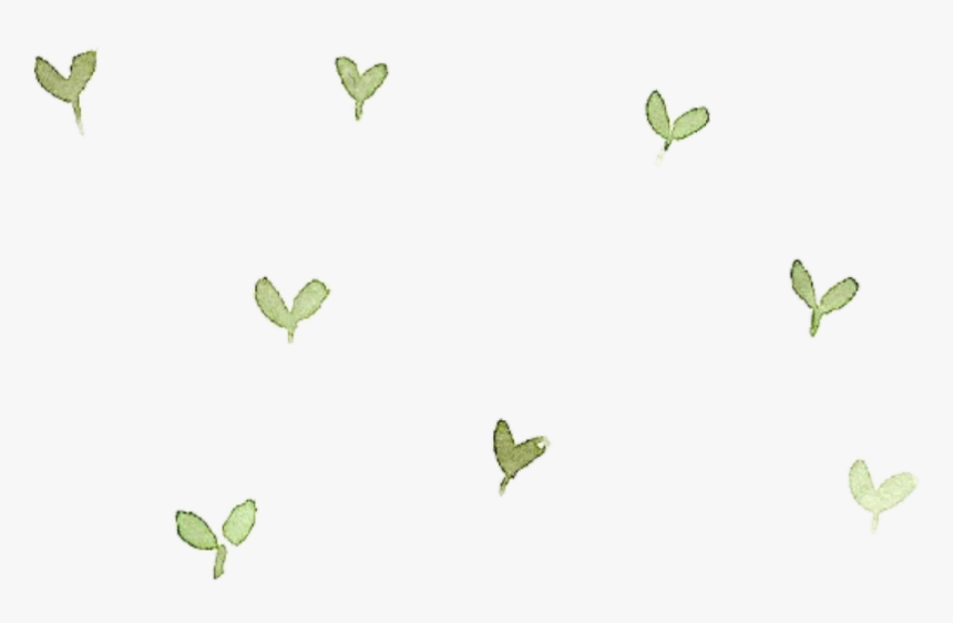 #drawing #spring #background #leaves #nature #green - Heart, HD Png Download, Free Download