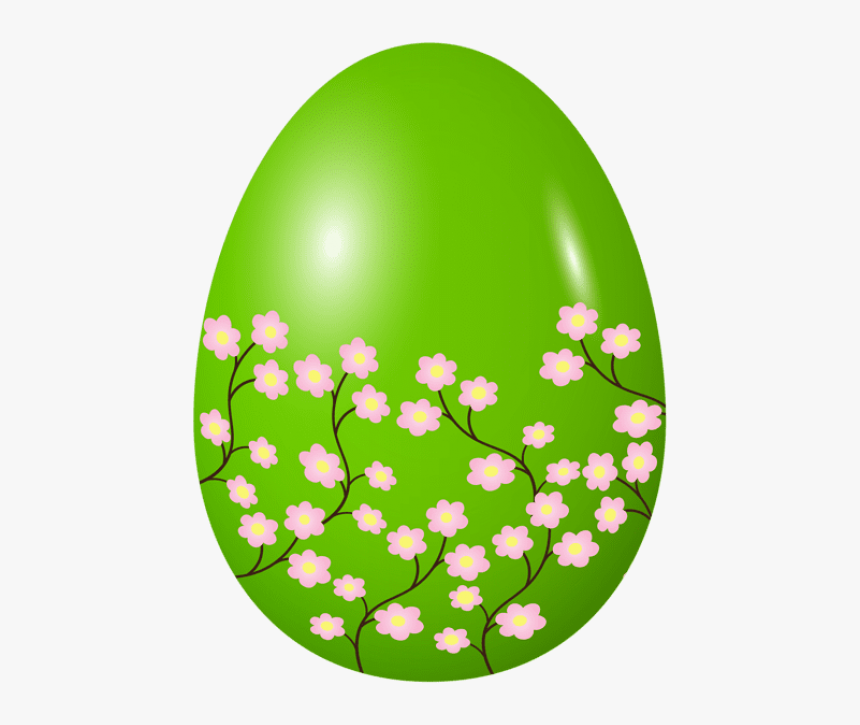 Easter Spring Egg Green Png Clipart , Png Download - Png Oeufs Rose, Transparent Png, Free Download