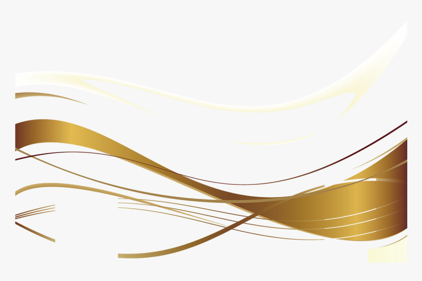 Gold Ribbon Png Download - Ribbon Gold Design No Background, Transparent Png, Free Download