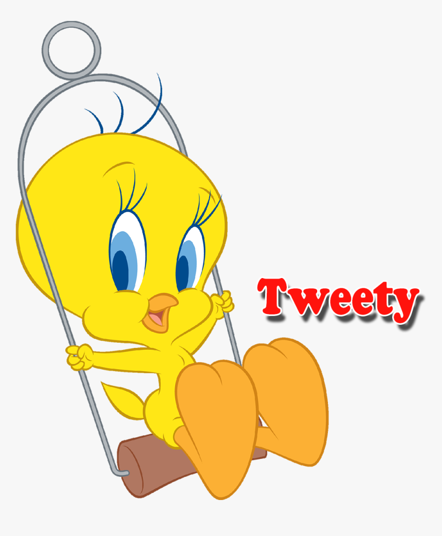 Tweety Bird Swinging , Png Download - Looney Tunes Tweety Bird, Transparent Png, Free Download