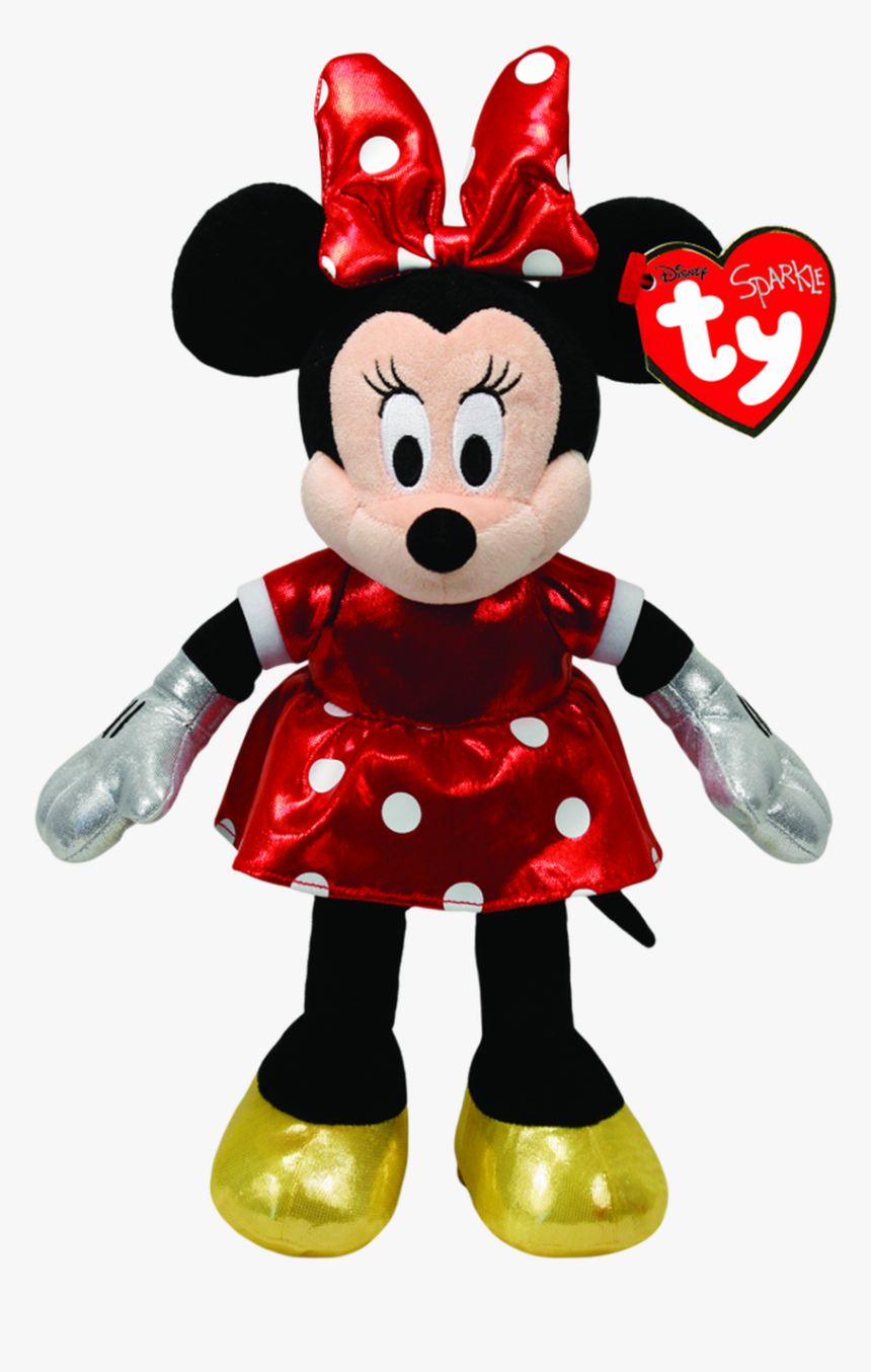 Minnie Mouse Red Sparkle Plush - Pelucia Minnie, HD Png Download, Free Download