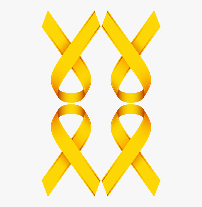 Transparent Gold Ribbon Cancer, HD Png Download, Free Download