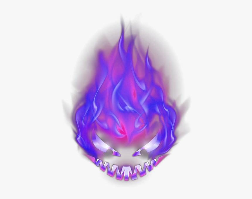 Blue Horror Flame Devil Effect Element Png Download - Transparent Purple Fire Png, Png Download, Free Download