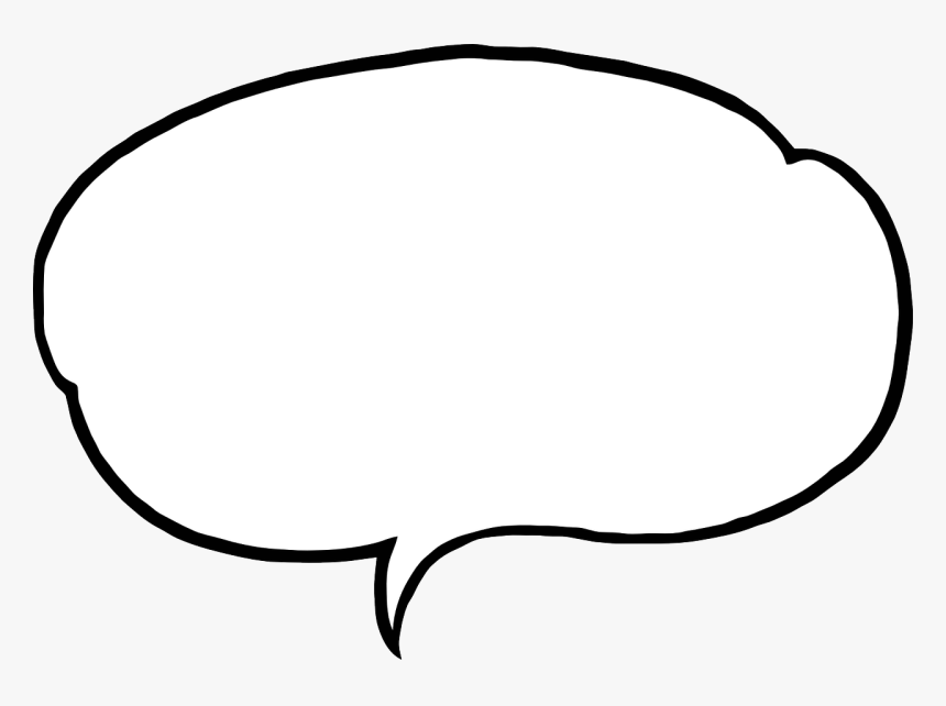 Transparent Bubbles Clip Art - Speech Bubble White Outline Png, Png Download, Free Download