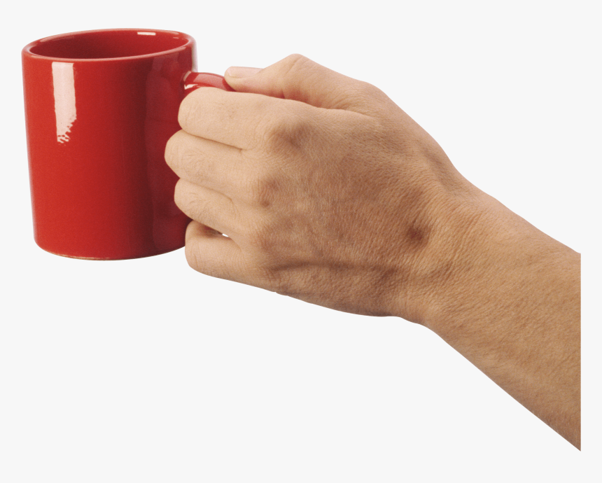 Holding Coffee Mug Hand - Holding Coffee Cup Png, Transparent Png, Free Download