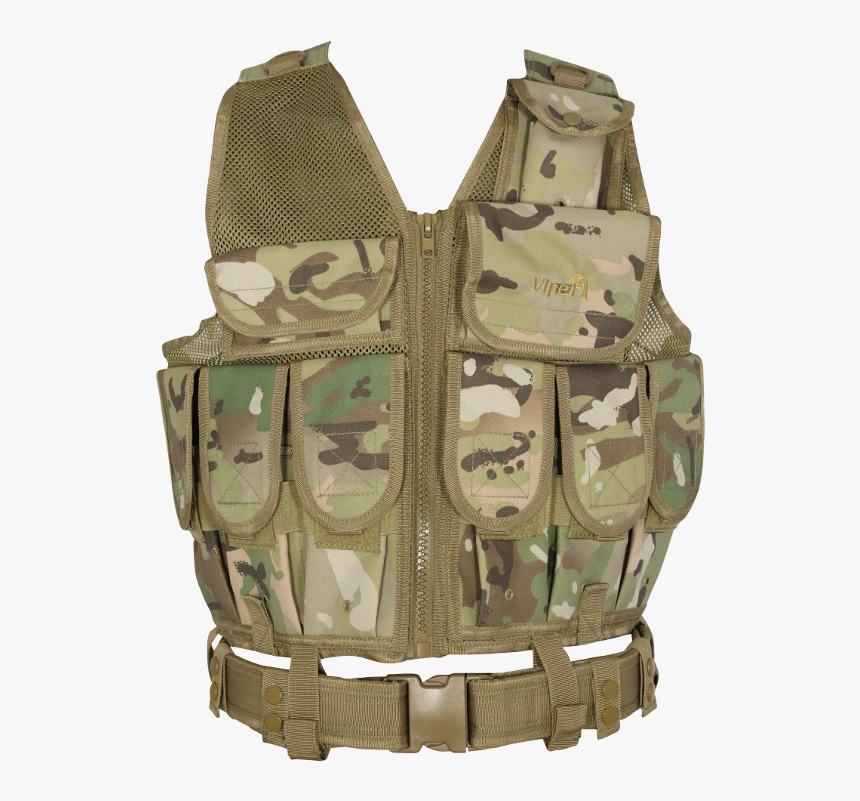 Viper La Special Forces Airsoft Vest In V Cam - Special Forces Vest Png, Transparent Png, Free Download