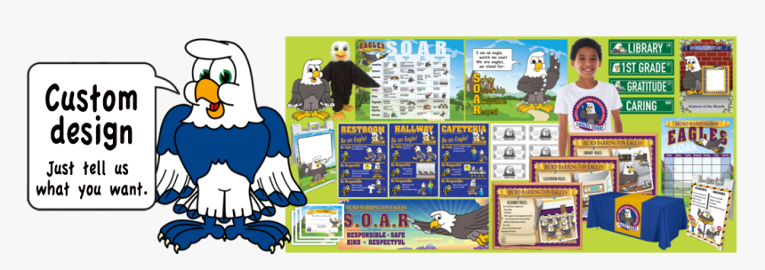 Pbis Posters Seahawk Blue Mascot Clip Art - Cartoon, HD Png Download, Free Download