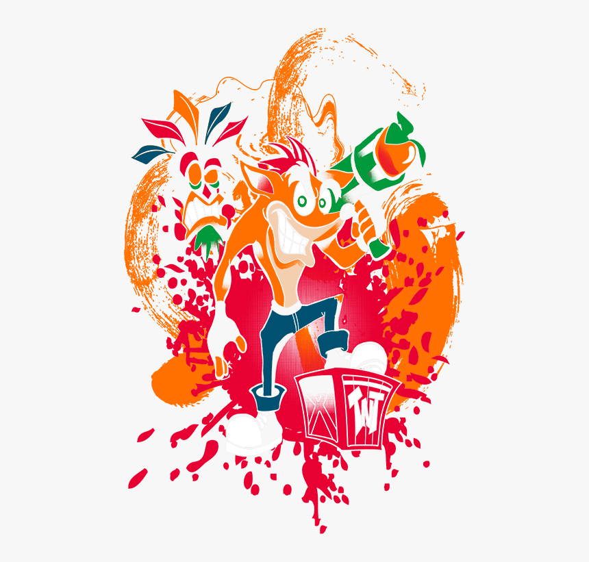 Transparent Crash Bandicoot Png - Crash Bandicoot Playeras, Png Download, Free Download