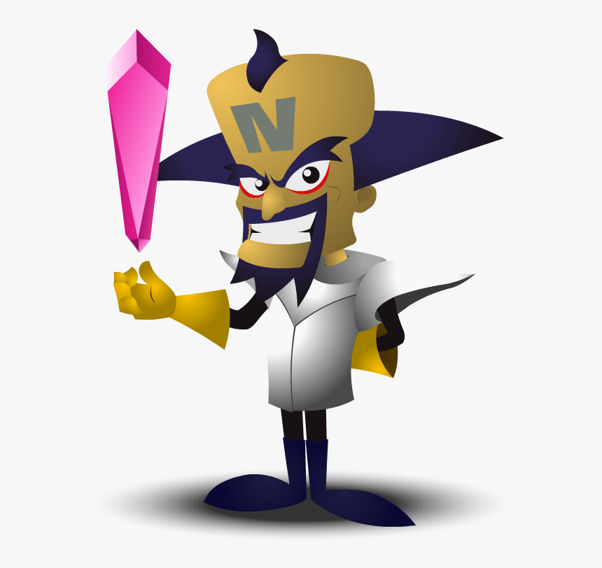 Brain Clipart Crash Bandicoot - Dr Neo Cortex, HD Png Download, Free Download