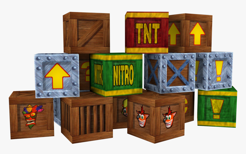 Crash Bandicoot Tnt Box, HD Png Download, Free Download