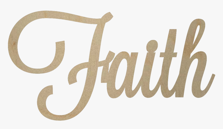 Wooden Faith Word Cutout - Algida, HD Png Download, Free Download