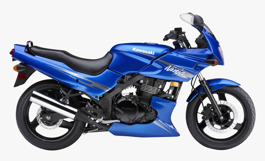 Blue Kawasaki Ninja 500r Motorcycle Bike Png Image - 2009 Kawasaki Ninja 500, Transparent Png, Free Download