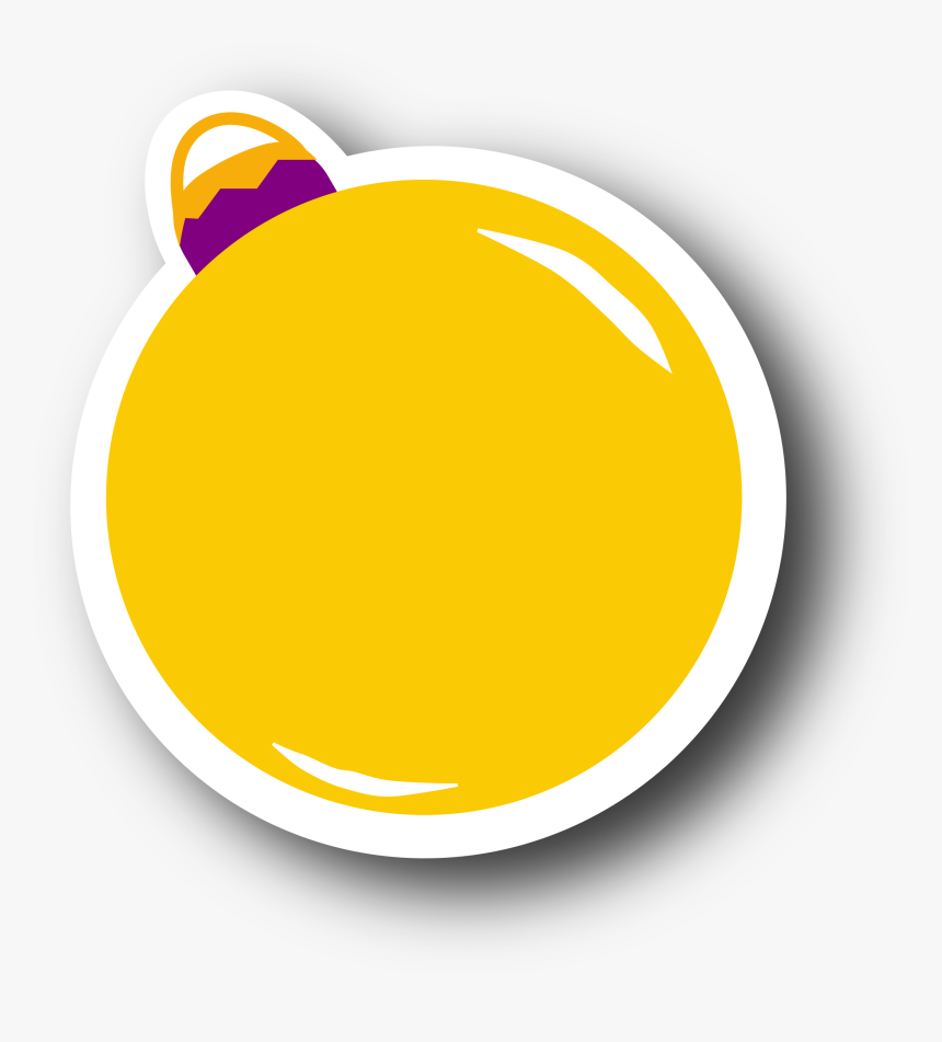 Yellow Christmas Round Big - Circle, HD Png Download, Free Download