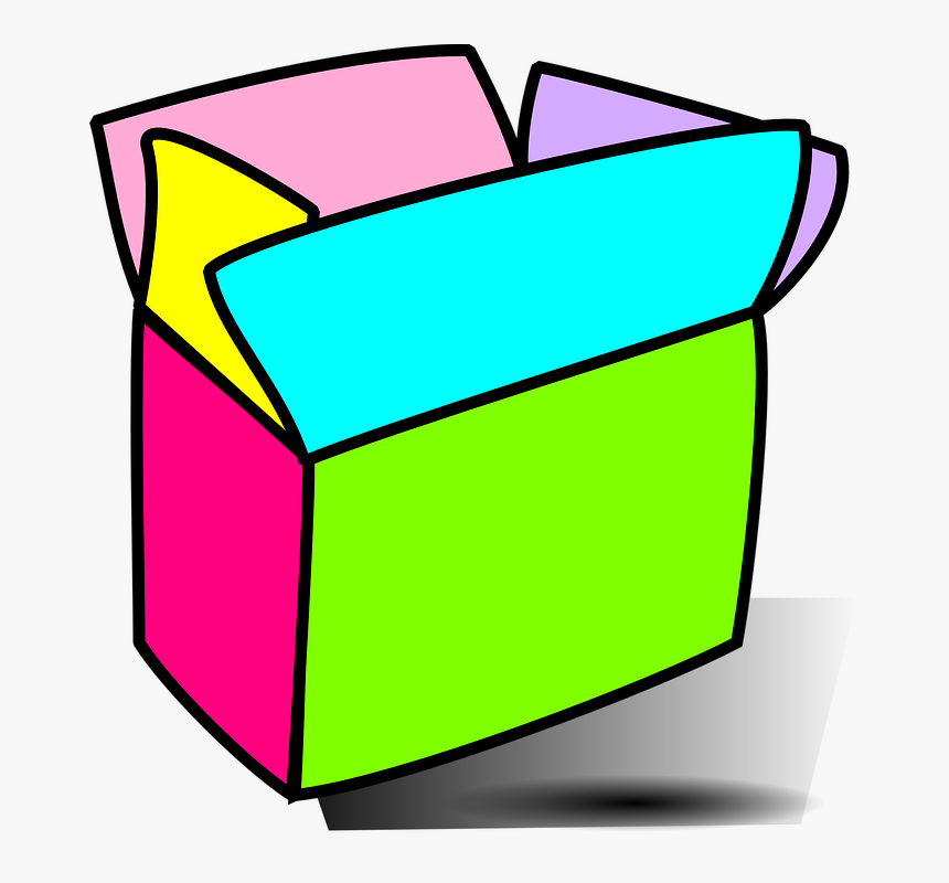 Box, Colorful, Open, Empty - Colorful Open Box Png, Transparent Png, Free Download