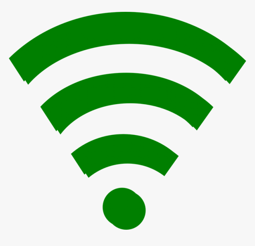 Wireless Lan, Ethernet, Broadcast, Waves, Send, Station - Wifi Icon Green Png, Transparent Png, Free Download