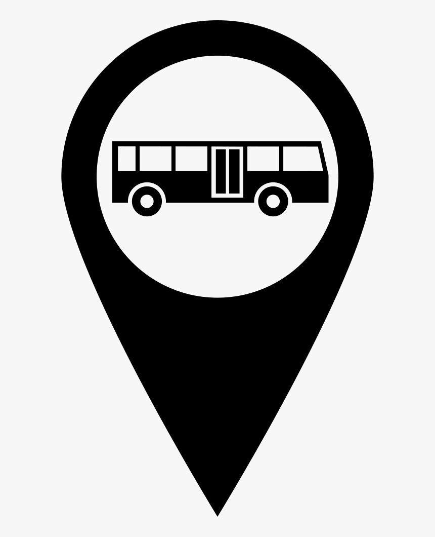 Bus Stop Pin - Bus Stop Symbol Png, Transparent Png, Free Download