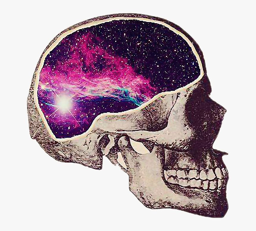 #goul #skeleton #tumblr #galaxy #brain #brains #zombie#freetoedit - Brain Galaxy, HD Png Download, Free Download