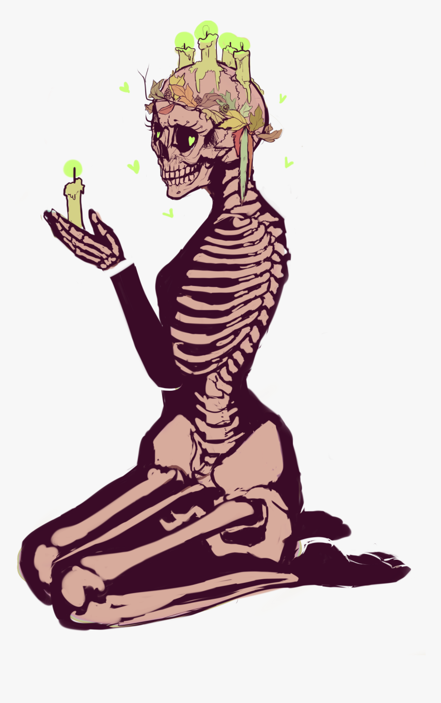 Skeleton Monster Girl Jackalnope"s Doodles Jackalspook - Skeleton Transparent, HD Png Download, Free Download