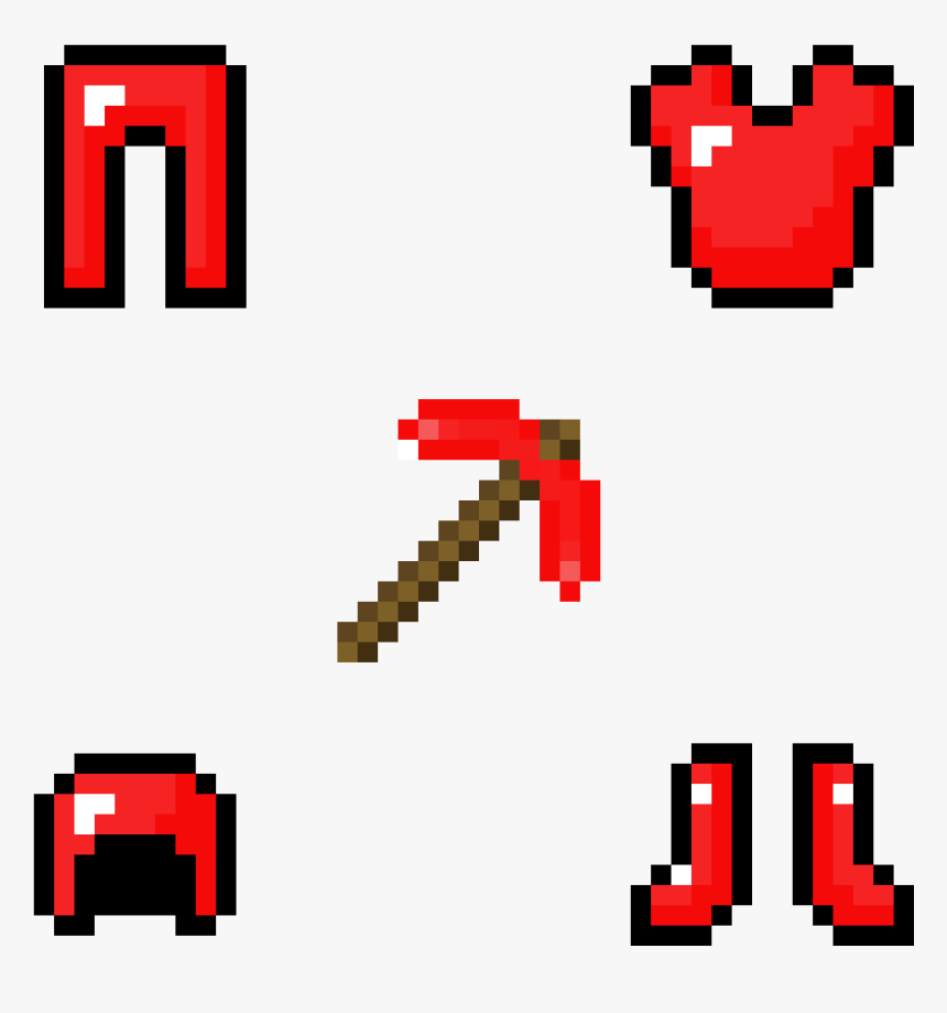 Minecraft Pickaxe And Armour - Wooden Pickaxe, HD Png Download, Free Download