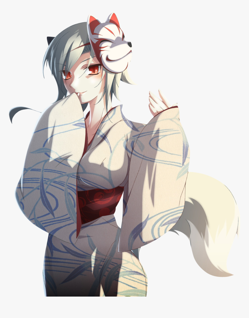 Girl Kitsune Png, Transparent Png, Free Download