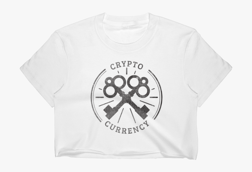 Crypto Major Key Women"s Crop Top Whale Apparel - Active Shirt, HD Png Download, Free Download