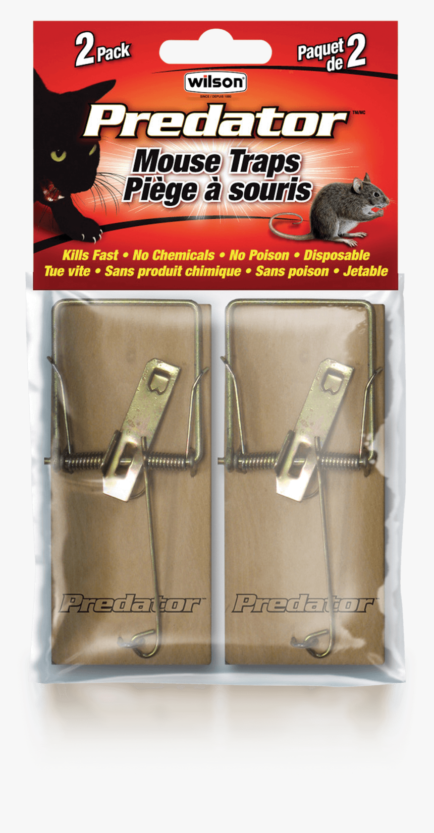 Wilson Predator Wood Mouse Traps - Setting A Mouse Trap Predator, HD Png Download, Free Download