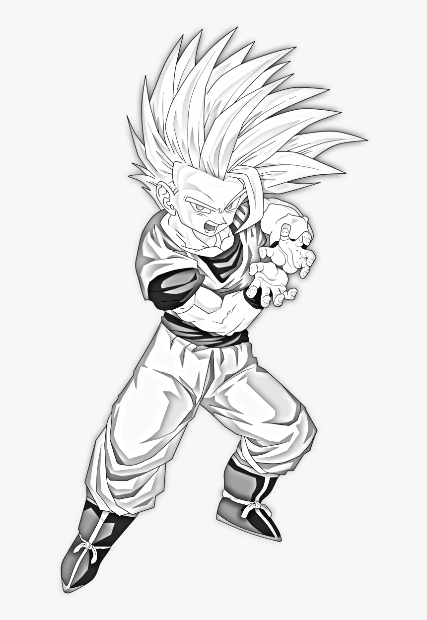 Transparent Super Saiyan Png - Drawing Anime Dragon Ball, Png Download, Free Download