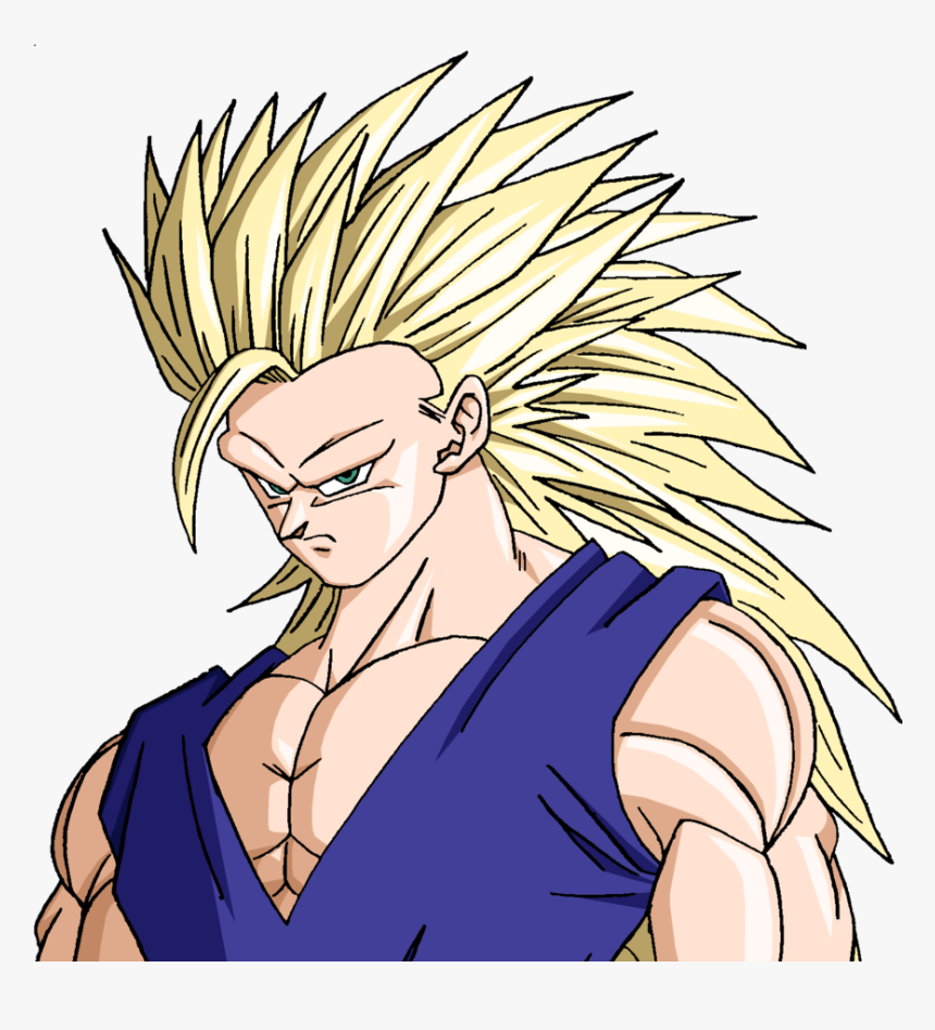 Transparent Super Sayin Hair Png - Gohan Super Sayajin 3, Png Download, Free Download