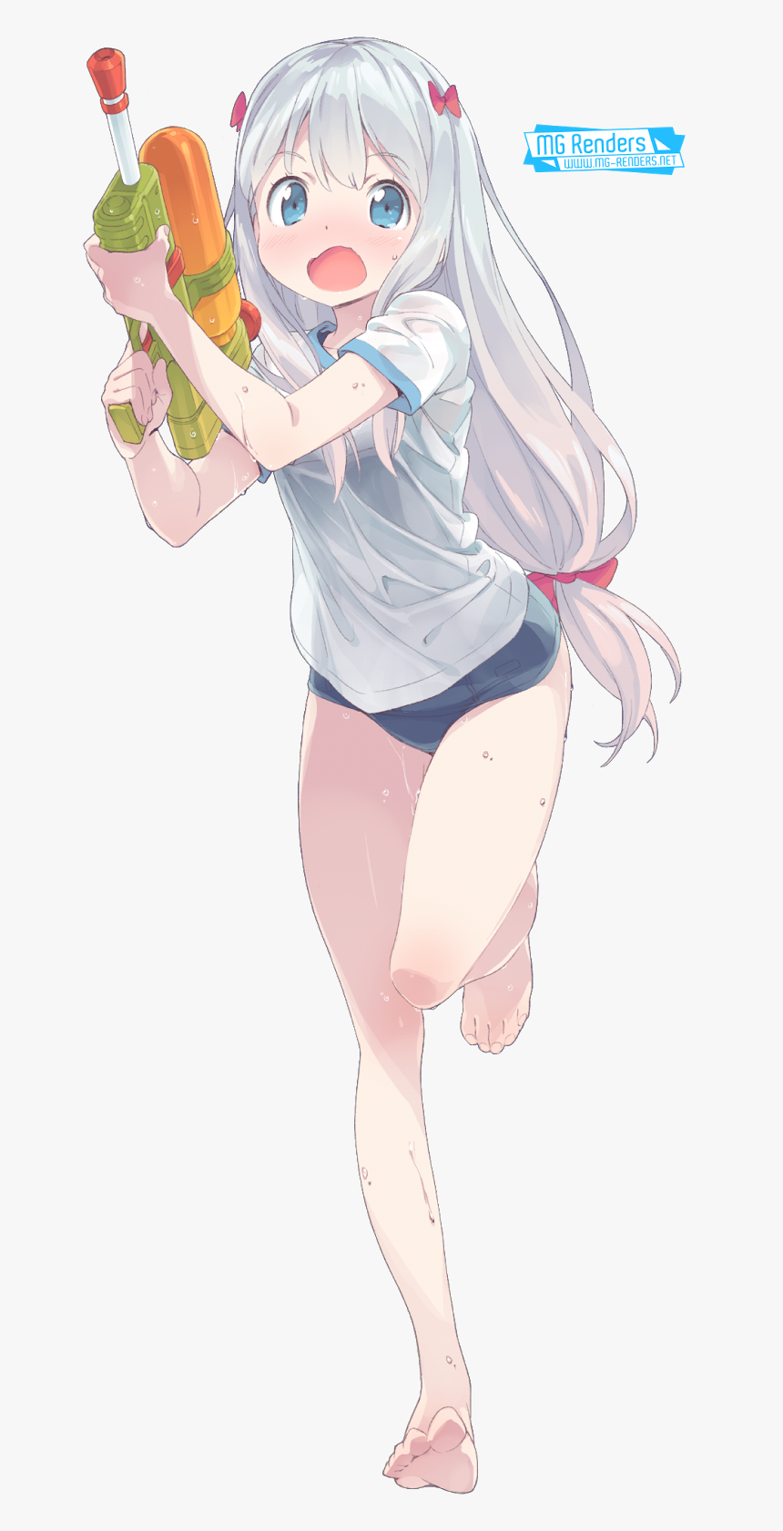 Anime Render Ecchi Transparent Background Barefoot - Sagiri Izumi Hot, HD Png Download, Free Download