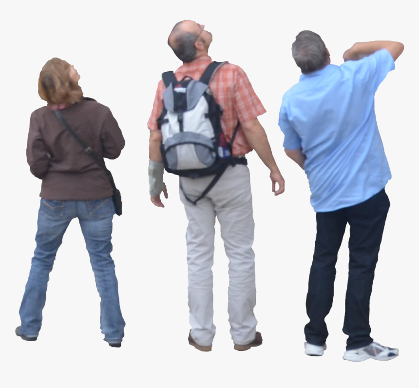 Photoshop Entourage People Standing - People Looking Up Png, Transparent Png, Free Download