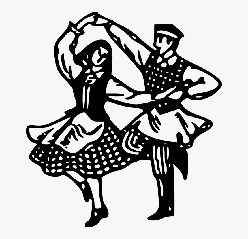 Transparent Rose Drawing Png - Folk Dance Clip Art, Png Download, Free Download