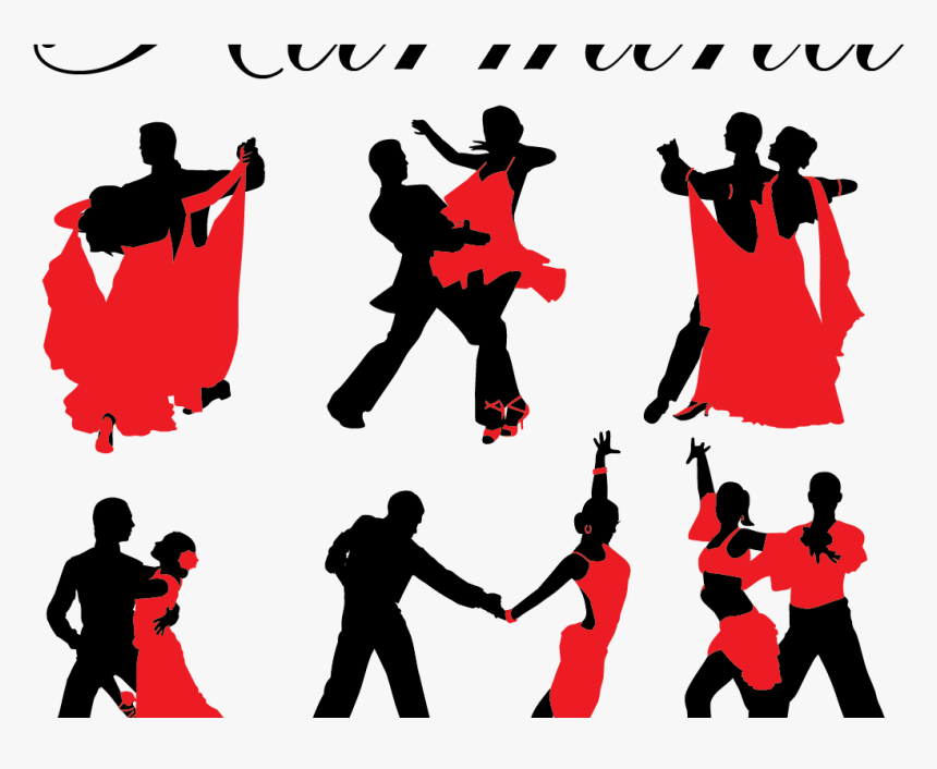 Hd Ballroom Dancing Social - Silhouette Png Ballroom Dance Silhouette Clip Art, Transparent Png, Free Download