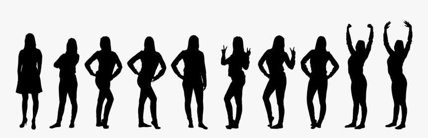Silhouette People Entourage - All People Silhouette Png, Transparent Png, Free Download