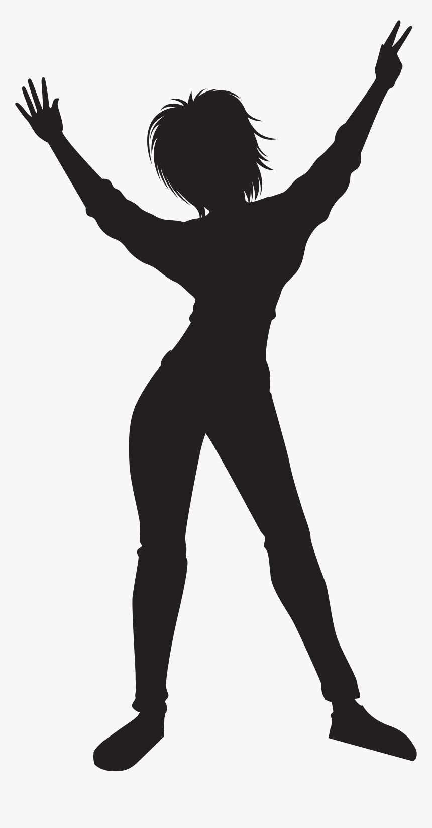 Dancing Girl Silhouette Png - Transparent Png Dancer Png, Png Download, Free Download