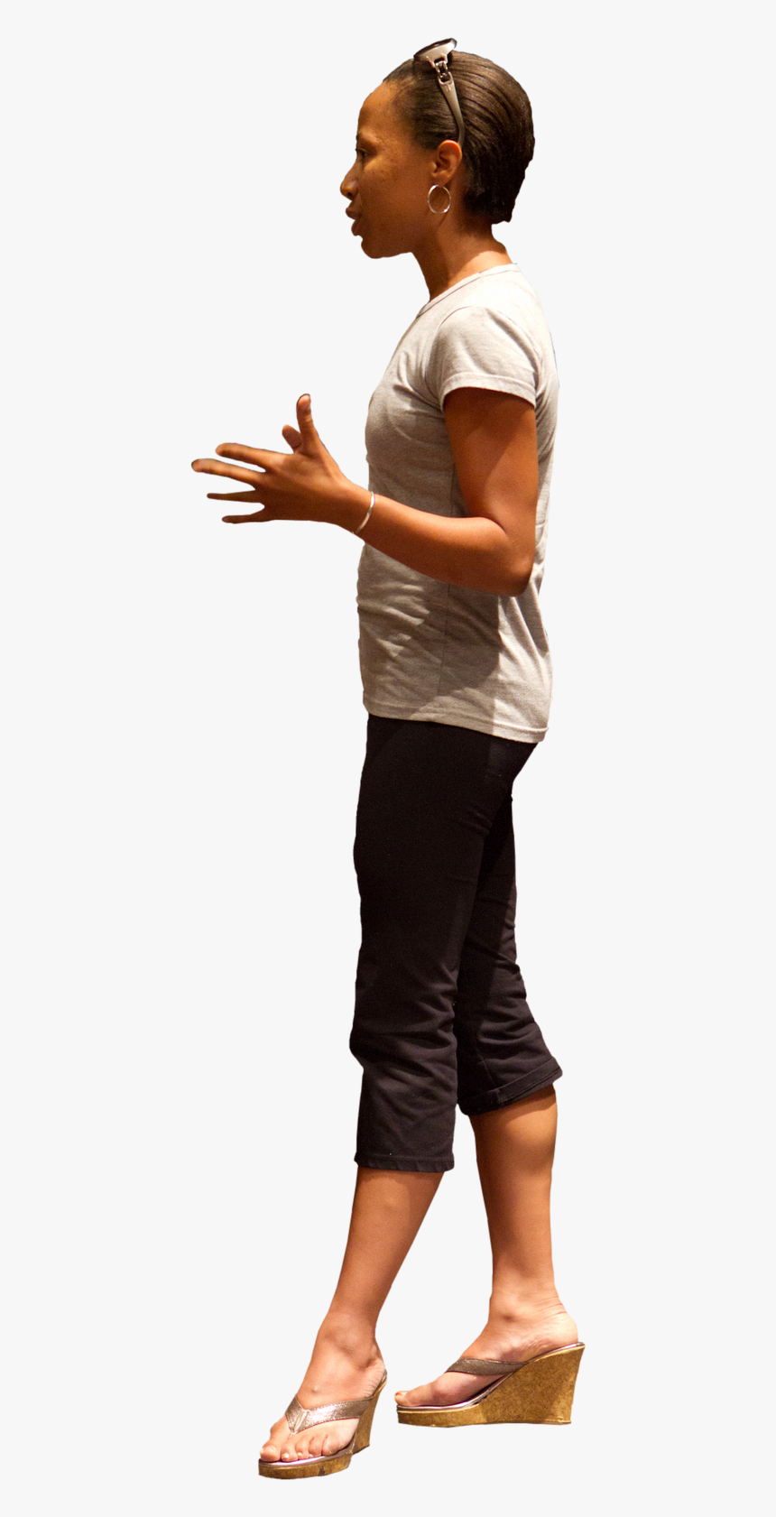 Business Woman Immediate Entourage - Standing Person Talking Png, Transparent Png, Free Download
