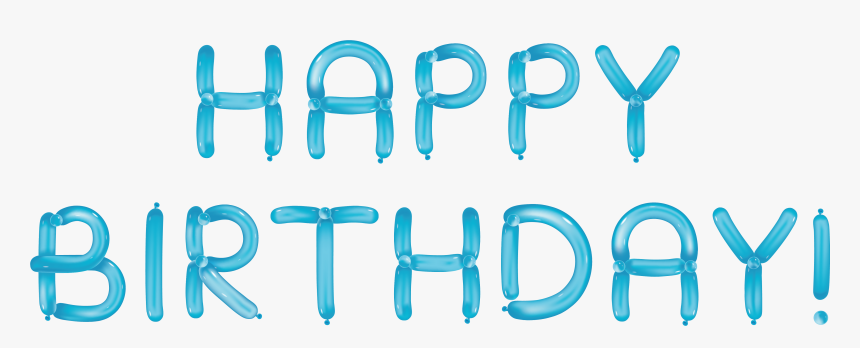 Happy Birthday With Blue - Happy Birthday Tumblr Transparent, HD Png Download, Free Download