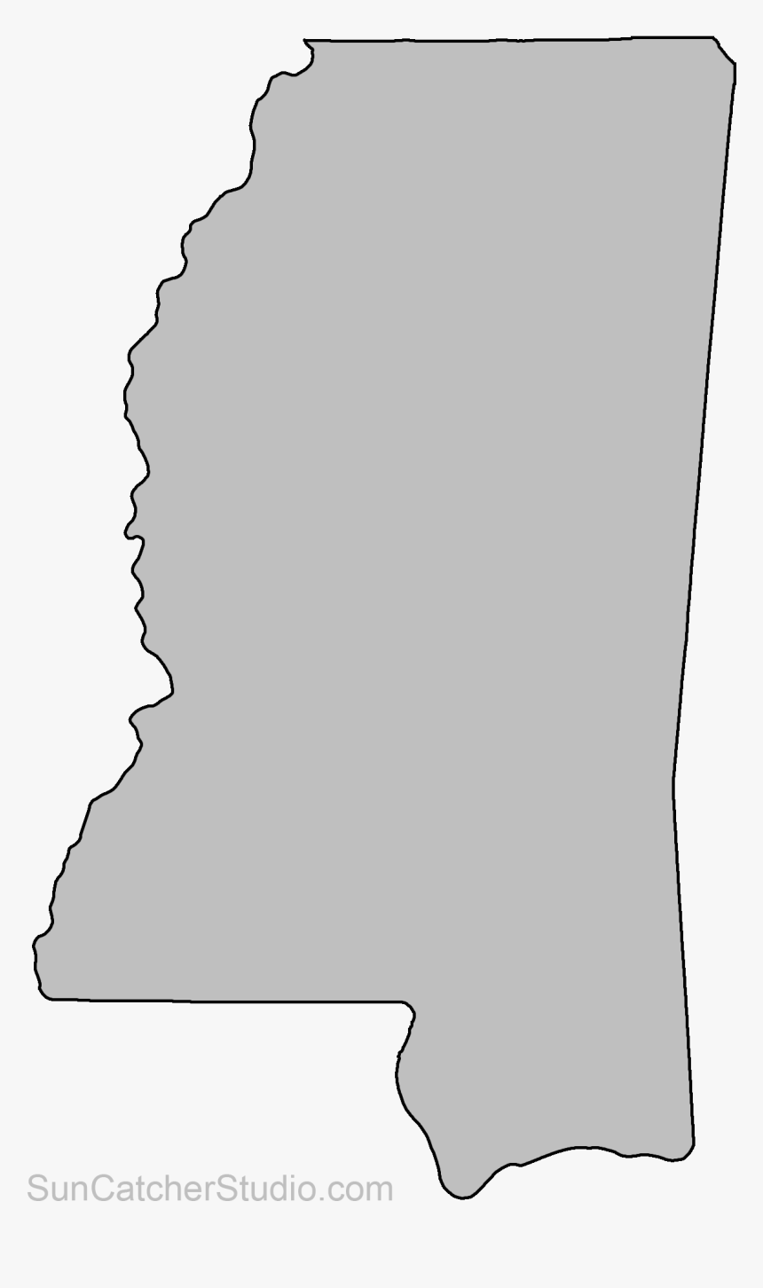 Mississippi State Outline Png, Transparent Png, Free Download