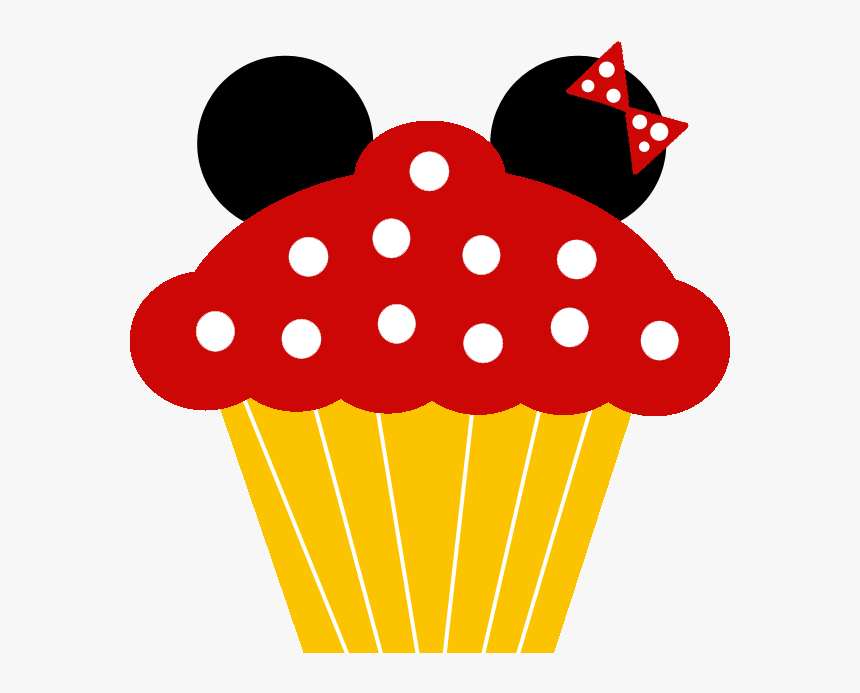 Cupcake Minnie Clipart - Mickey Mouse Cupcake Clipart, HD Png Download, Free Download