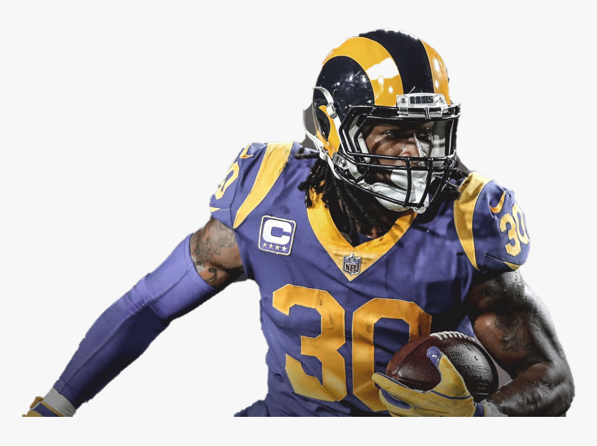 Todd Gurley Png Pic - Rams Todd Gurley In Helmet, Transparent Png, Free Download