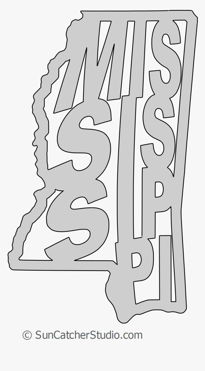 Map Outline Mississippi, HD Png Download, Free Download