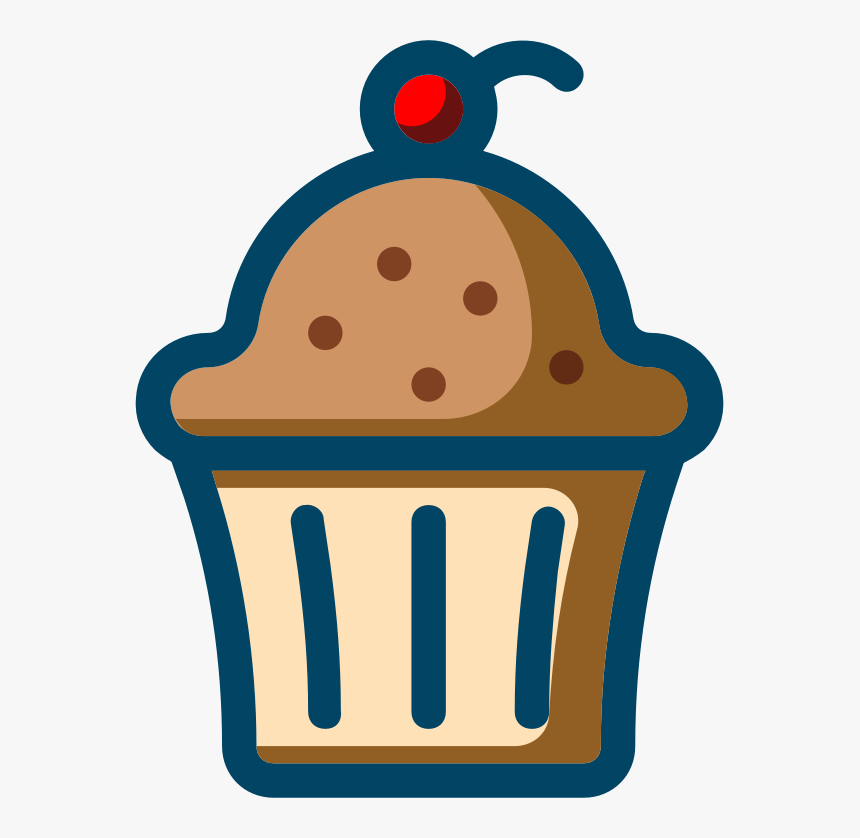 Cherry Cupcake - Vector Png Cupcake Png, Transparent Png, Free Download