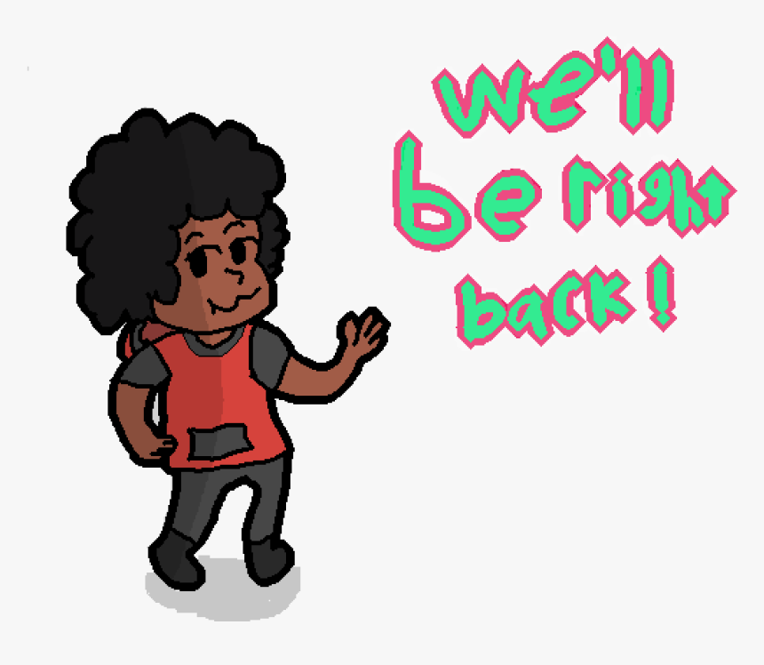 Transparent Be Right Back Png - Cartoon, Png Download, Free Download