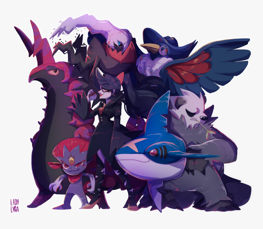 A Copious Amount Of My Favorite Pokemon Are Edgy Dark - Pokemon Dark Types, HD Png Download, Free Download
