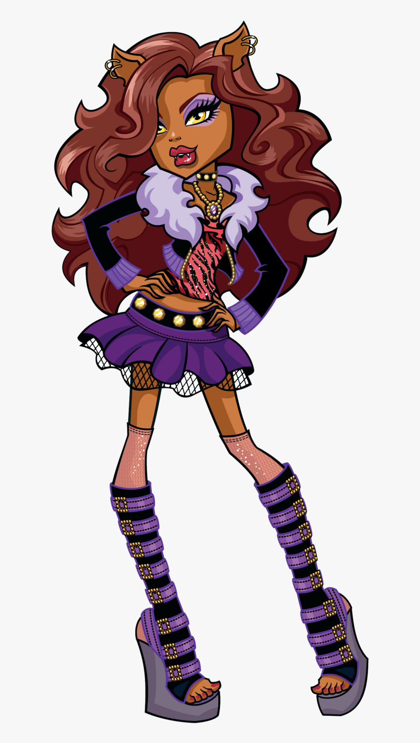 Confident And Fierce, She Is Considered The School"s - Monster High Wolf, HD Png Download, Free Download