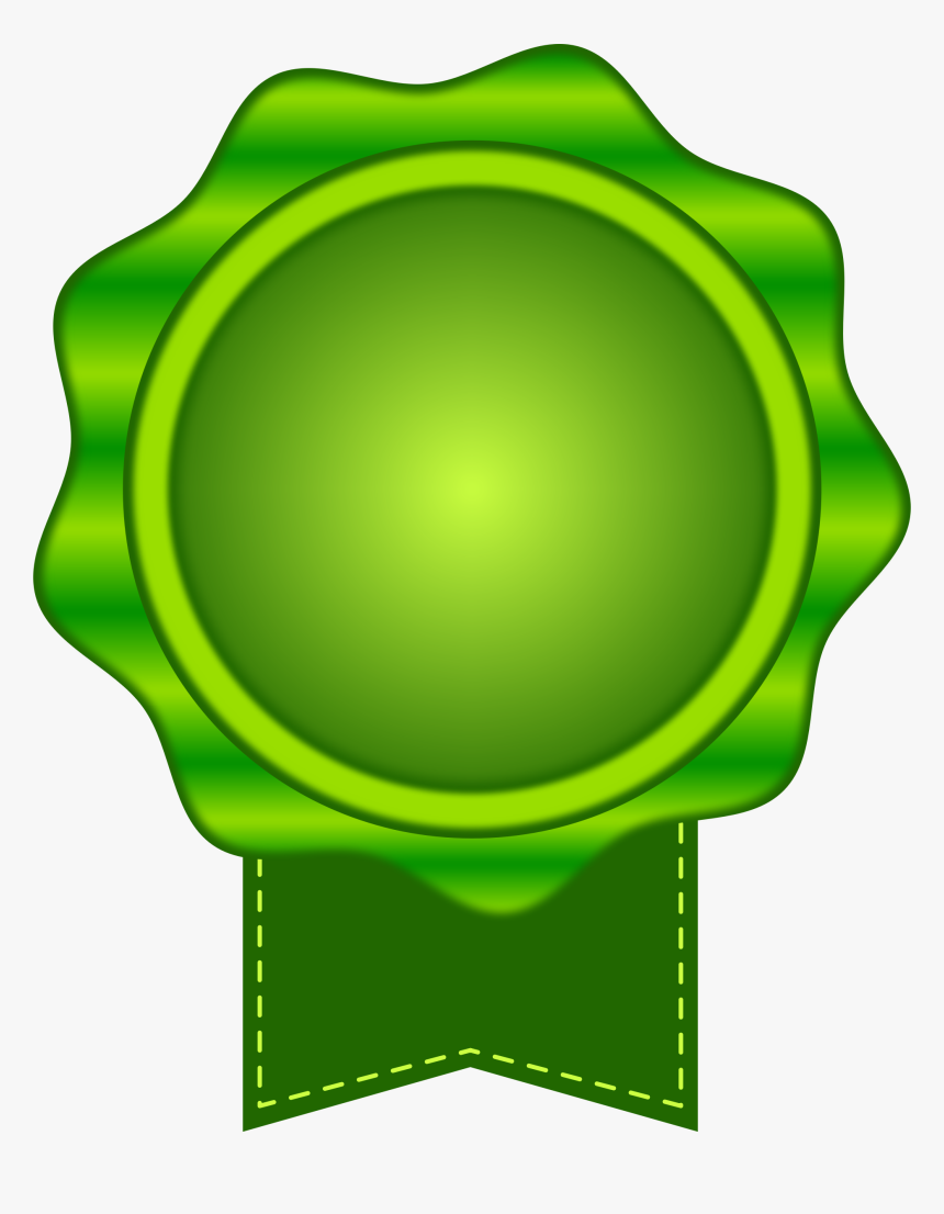 Transparent Wax Seal Png - Green Award Ribbon Png, Png Download, Free Download