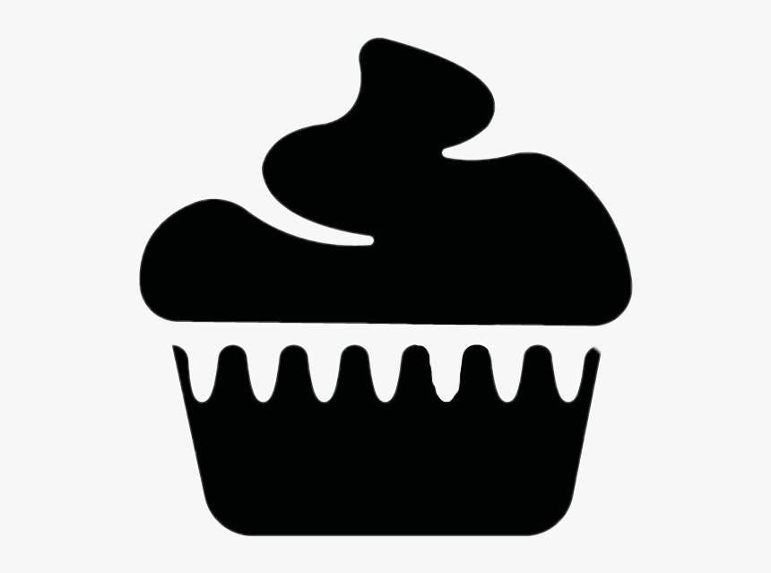 #cupcake #sweet #silhouette #siluet #summer - Muffin Silueta, HD Png Download, Free Download